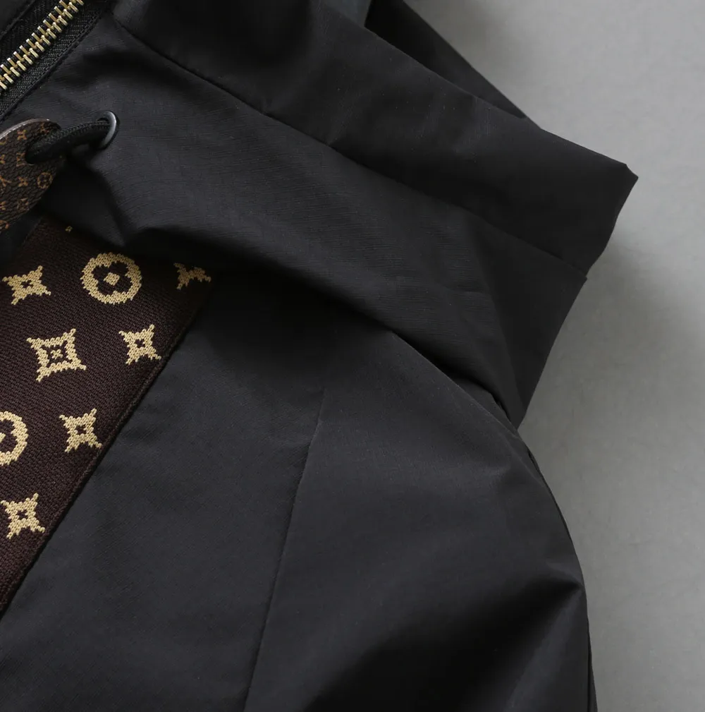 Monogram Panel Hooded Windbreaker Jacket D40024616 — view 9