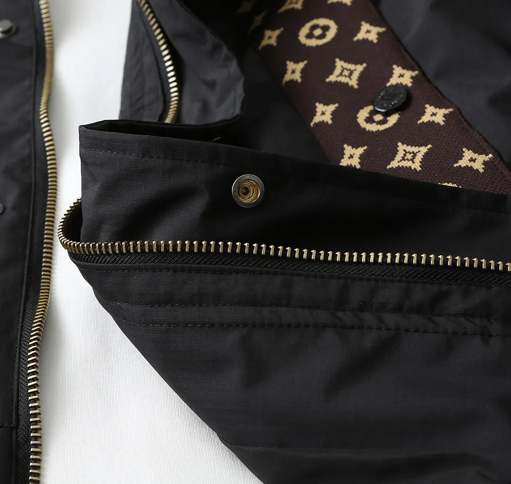 Monogram Panel Hooded Windbreaker Jacket D40024616 — view 10