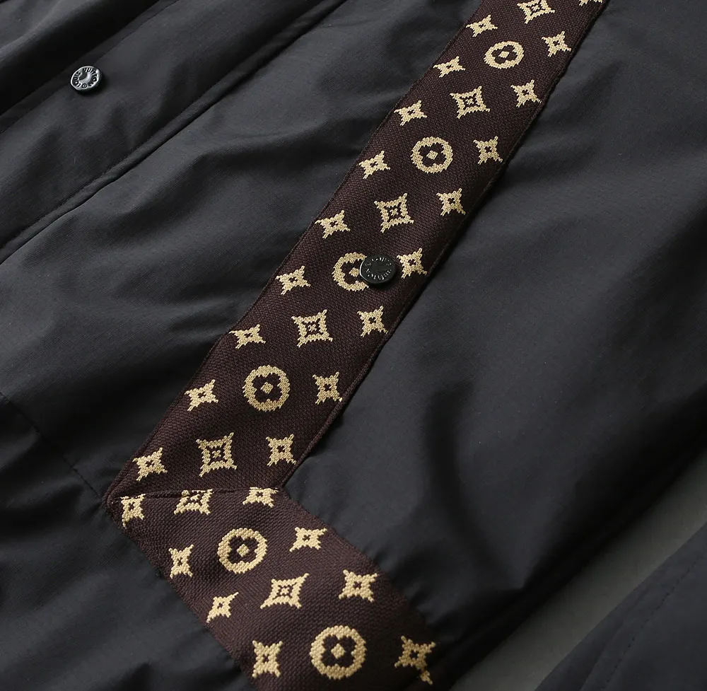 Monogram Panel Hooded Windbreaker Jacket D40024616 — view 11