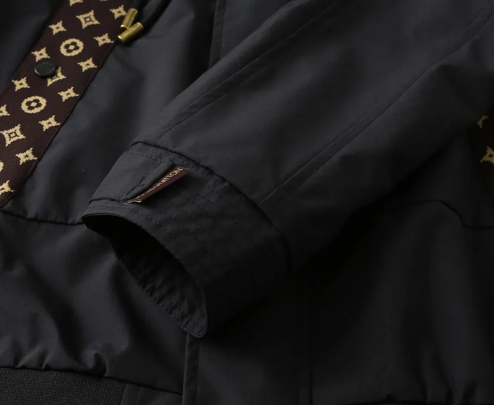 Monogram Panel Hooded Windbreaker Jacket D40024616 — view 13