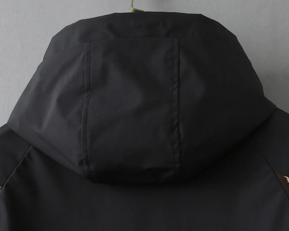 Monogram Panel Hooded Windbreaker Jacket D40024616 — view 14