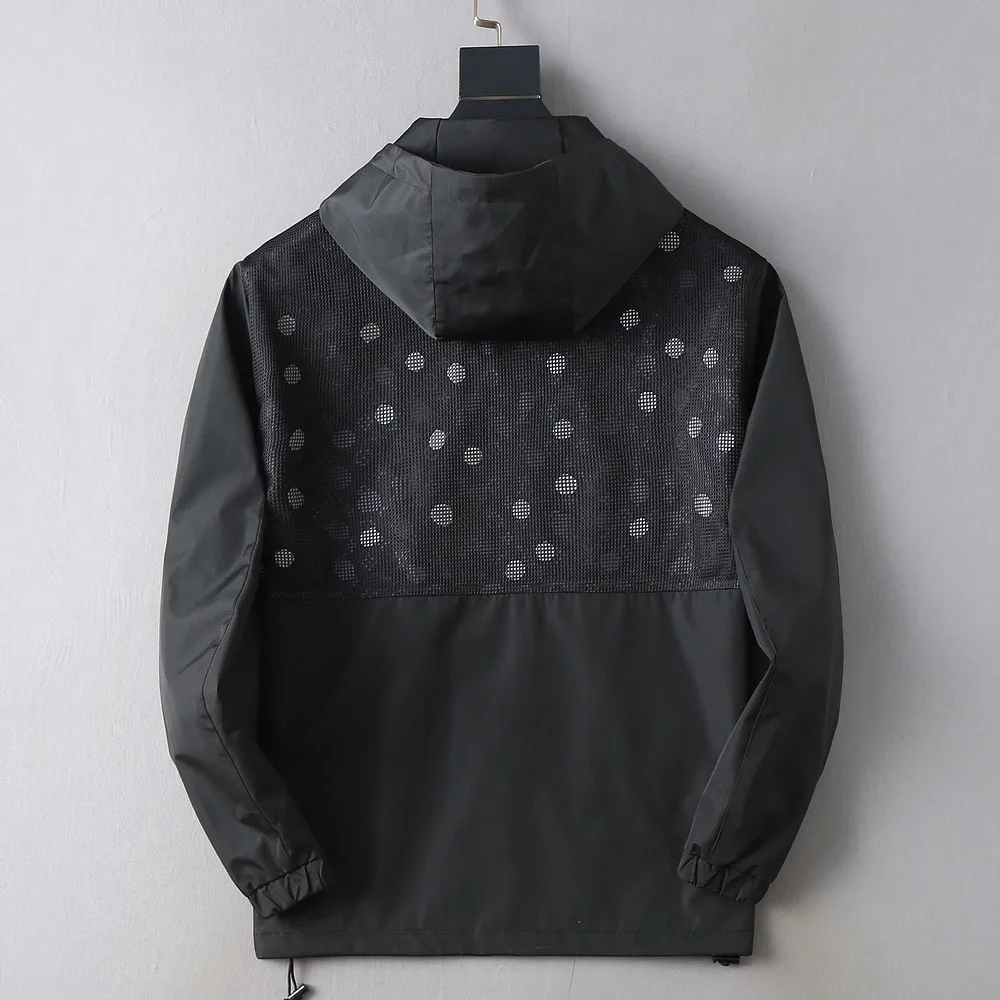 Mesh-Panel Hooded Windbreaker Jacket D40024644 — view 2
