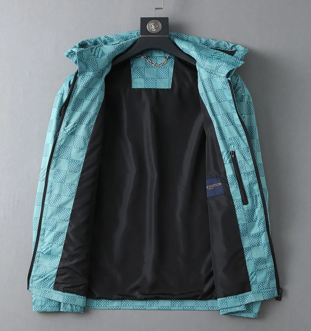 Damier Pattern Hooded Windbreaker Jacket D40024646 — view 3