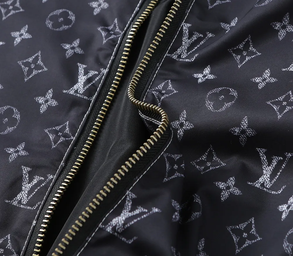 Monogram Print Hooded Windbreaker Jacket D40024620 — view 13