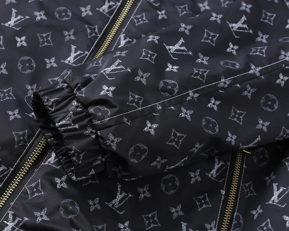 Monogram Print Hooded Windbreaker Jacket D40024620 — view 15