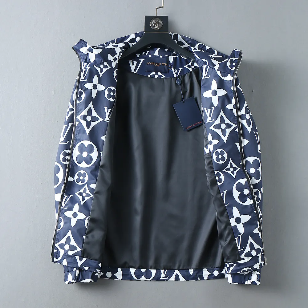 Monogram Print Hooded Windbreaker Jacket D40024638 — view 3