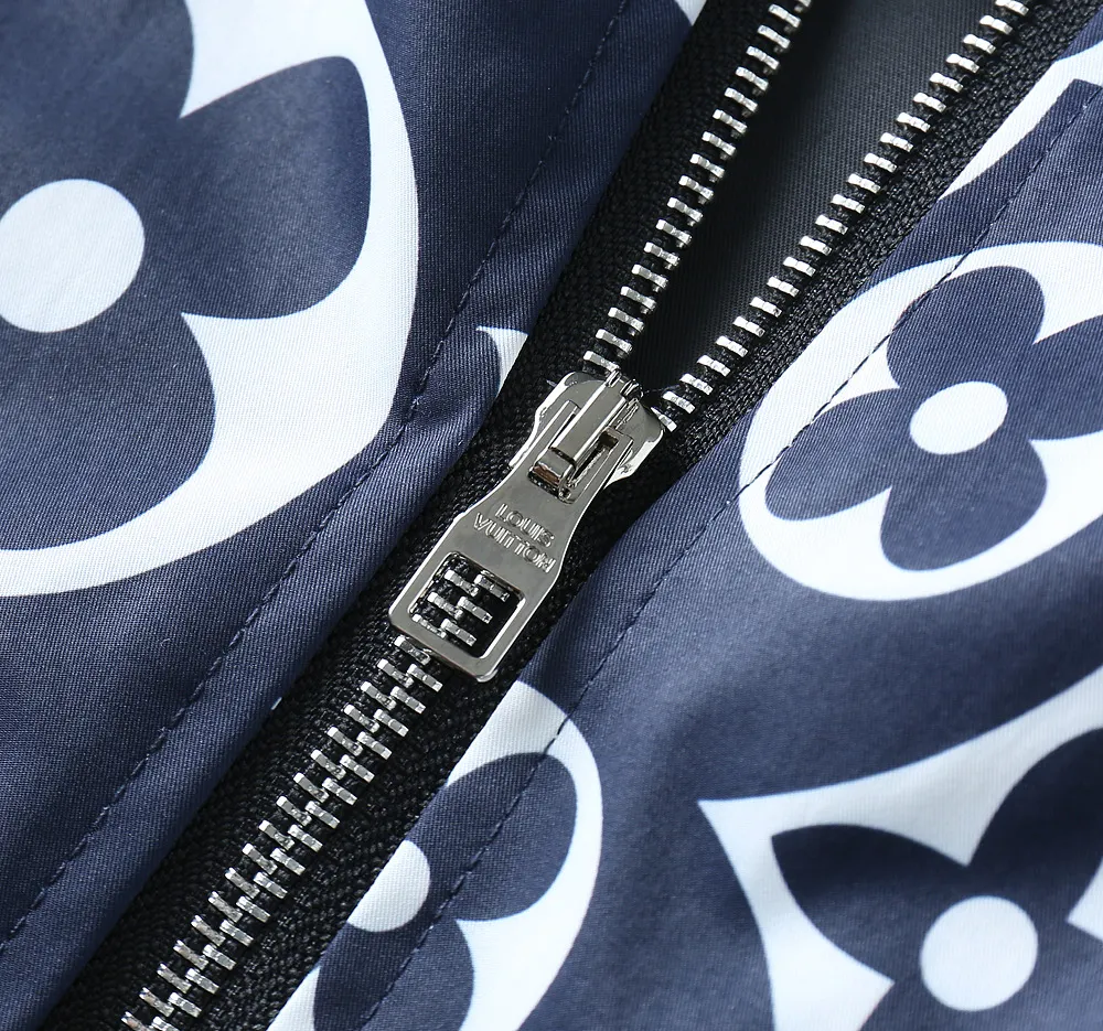 Monogram Print Hooded Windbreaker Jacket D40024638 — view 5