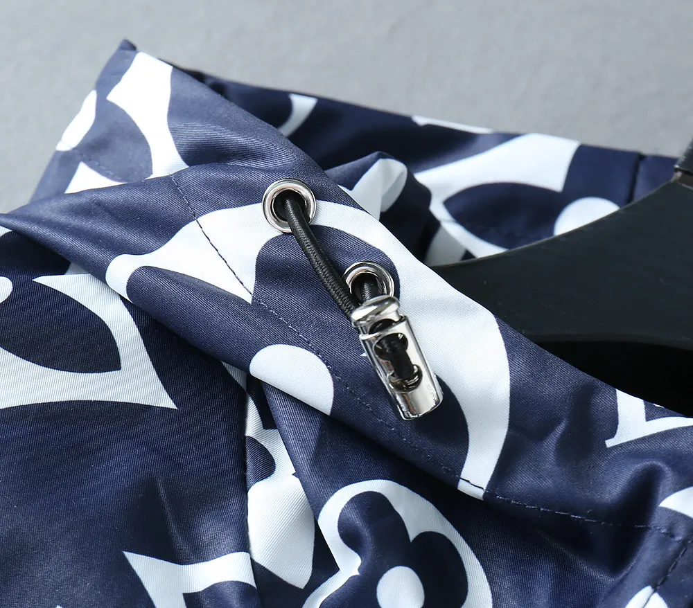 Monogram Print Hooded Windbreaker Jacket D40024638 — view 7