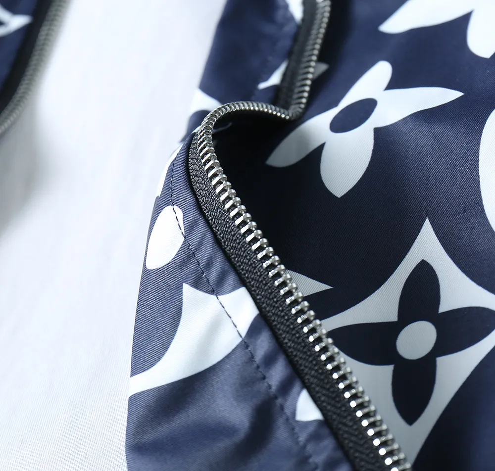 Monogram Print Hooded Windbreaker Jacket D40024638 — view 9
