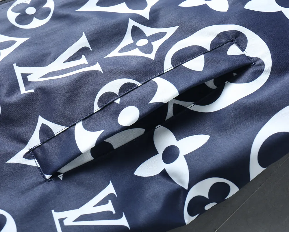 Monogram Print Hooded Windbreaker Jacket D40024638 — view 11