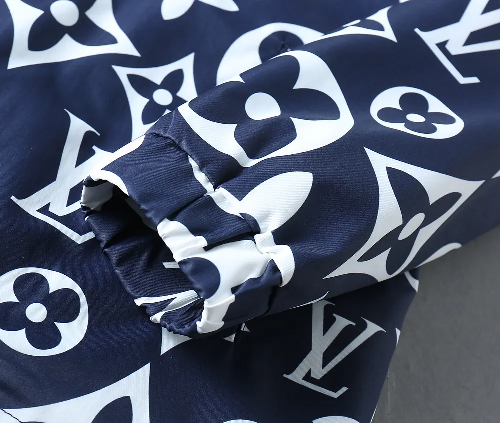 Monogram Print Hooded Windbreaker Jacket D40024638 — view 12