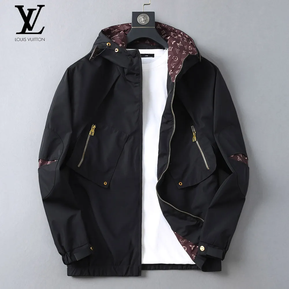 Monogram Lined Hooded Windbreaker Jacket D40024614