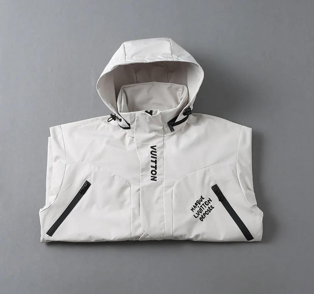 Hooded Technical Windbreaker Jacket D40024628 — view 4