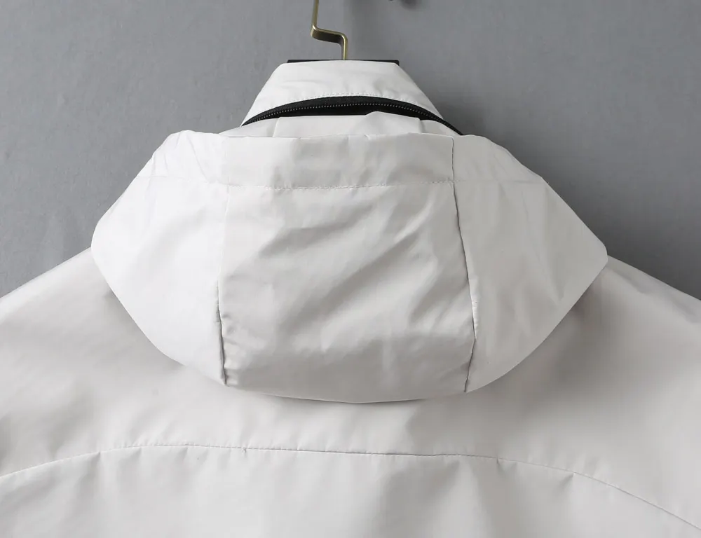 Hooded Technical Windbreaker Jacket D40024628 — view 17