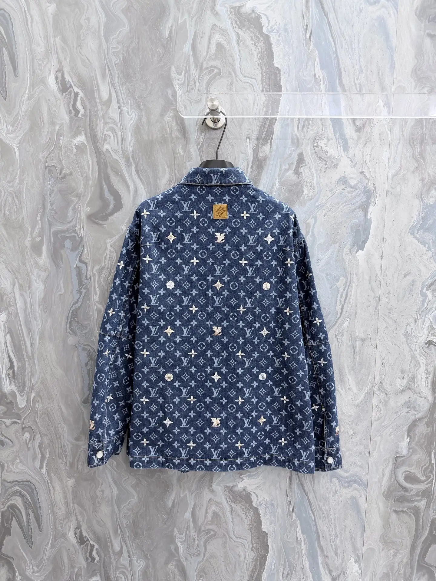 Monogram Embroidered Denim Shirt Jacket D40023334 — view 2