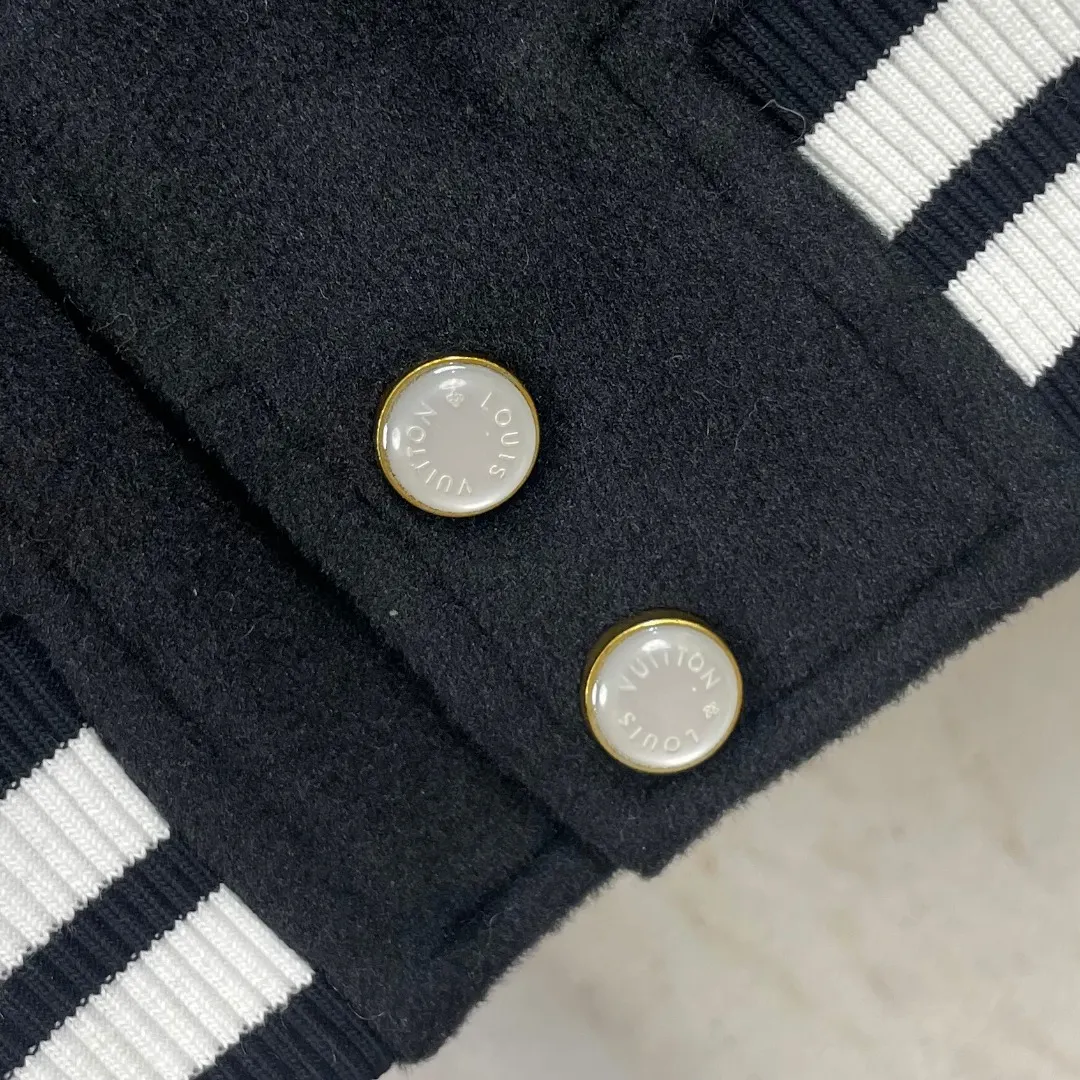 Wool and Grained Leather Varsity Jacket D41024595 — view 8