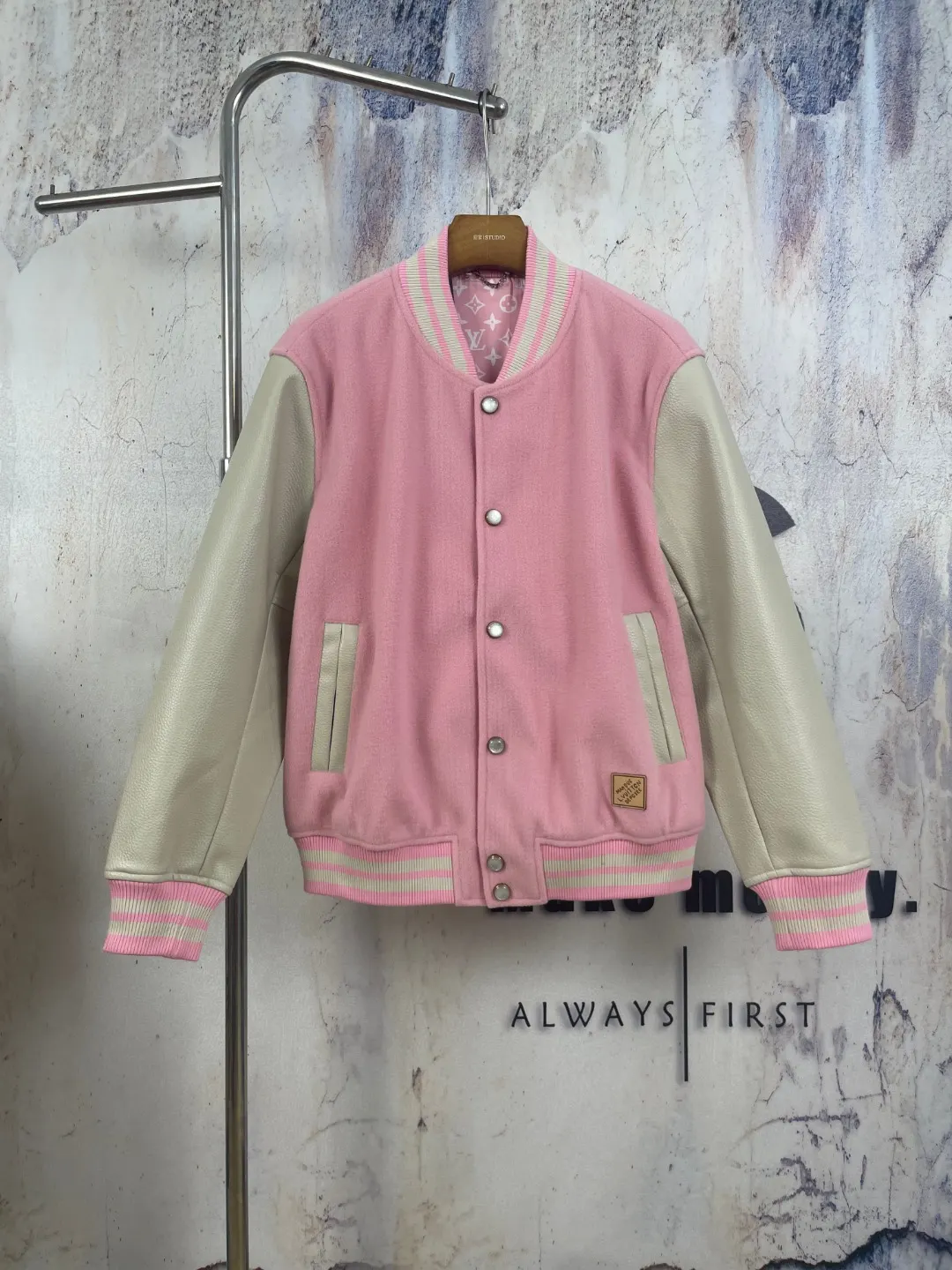 Louis Vuitton x Nigo Wool and Leather Varsity Jacket D41024597 — view 2
