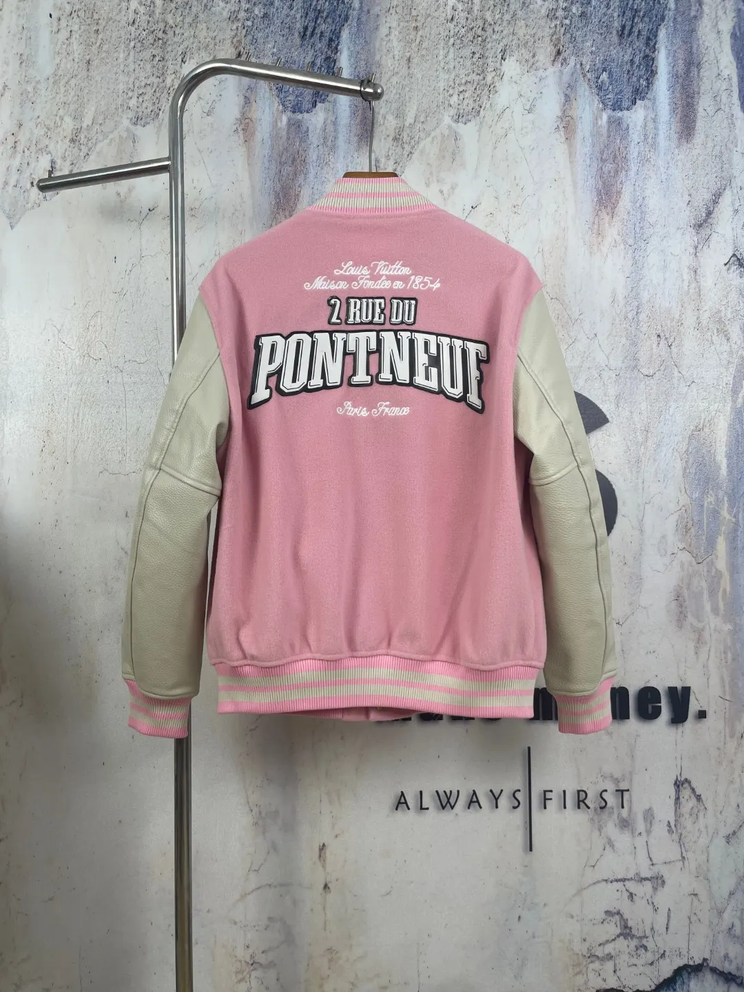 Louis Vuitton x Nigo Wool and Leather Varsity Jacket D41024597 — view 3