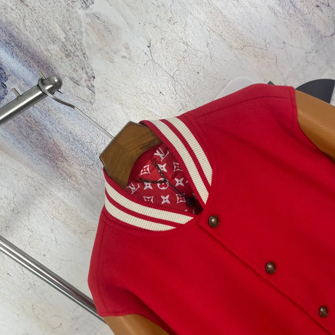 Louis Vuitton x Nigo Wool and Leather Varsity Jacket D41024596 — view 3