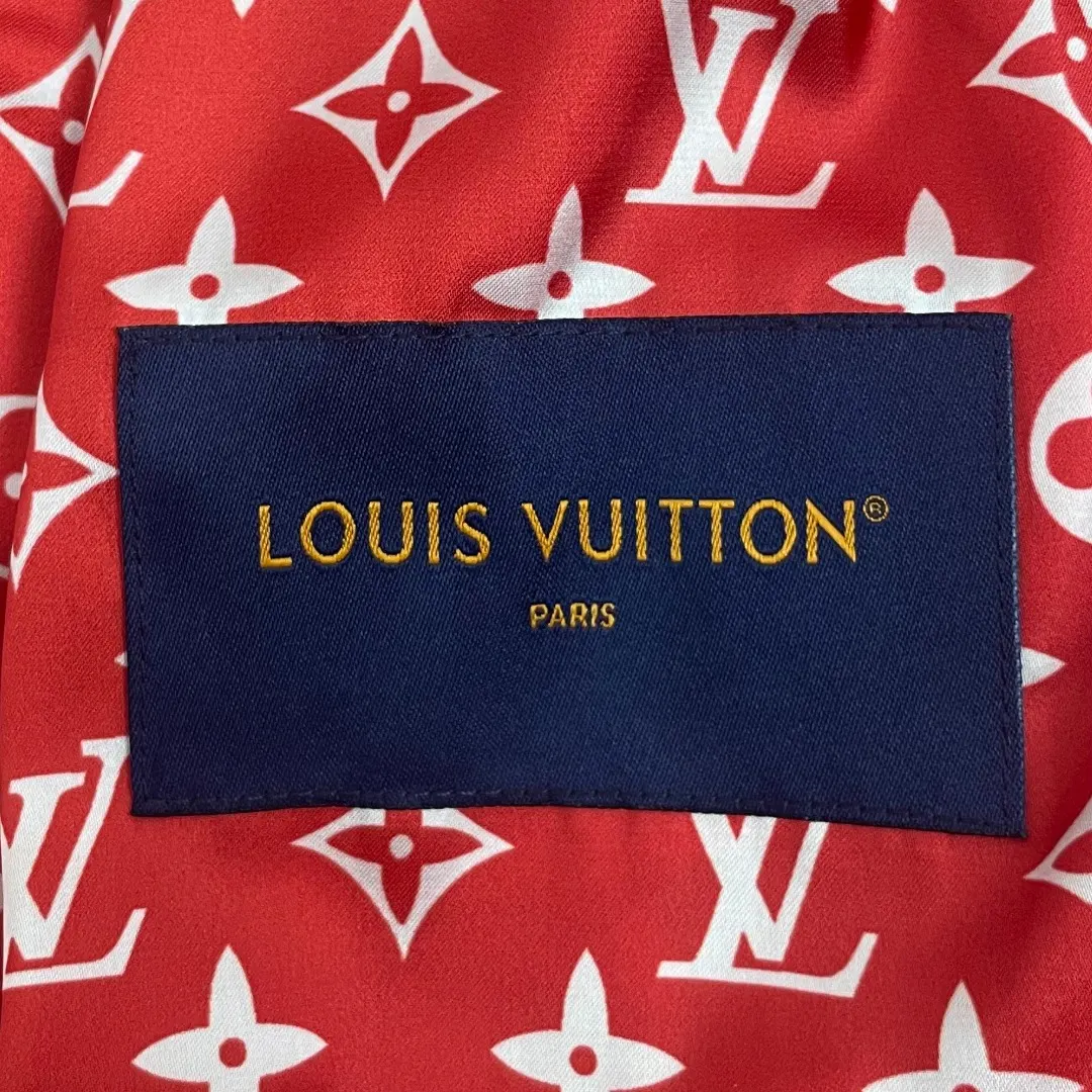 Louis Vuitton x Nigo Wool and Leather Varsity Jacket D41024596 — view 4