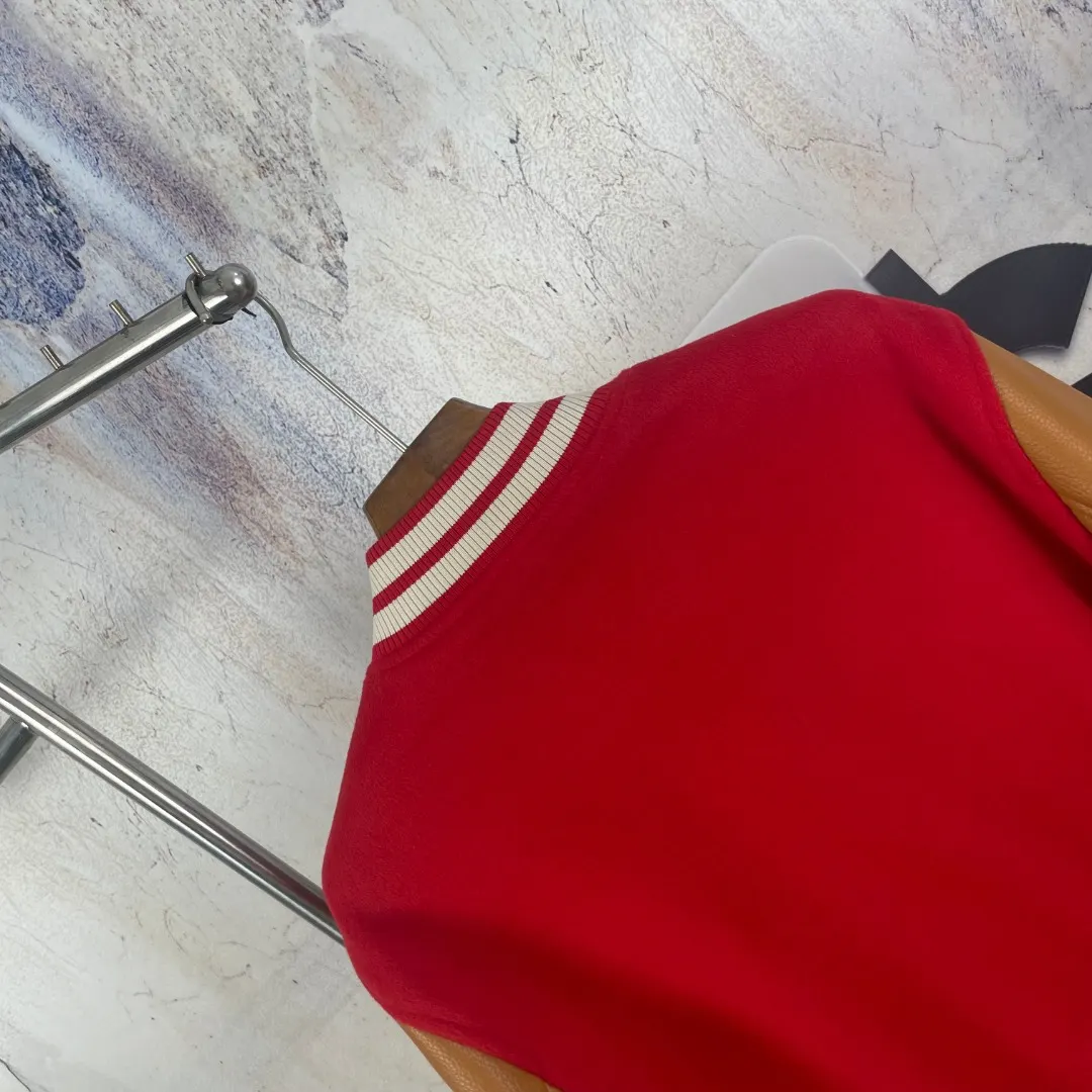 Louis Vuitton x Nigo Wool and Leather Varsity Jacket D41024596 — view 10