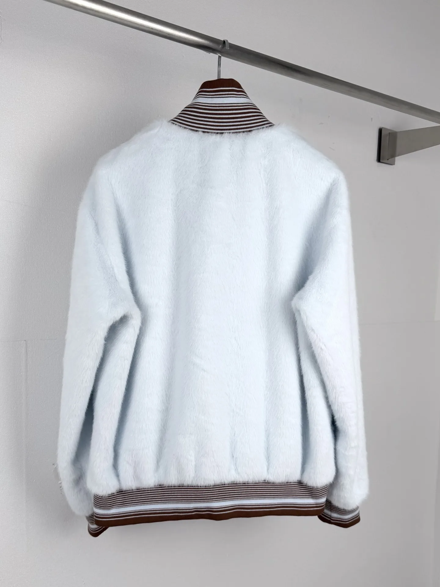 Mink-Effect Faux Fur Zip-Up Jacket D41521284 — view 3