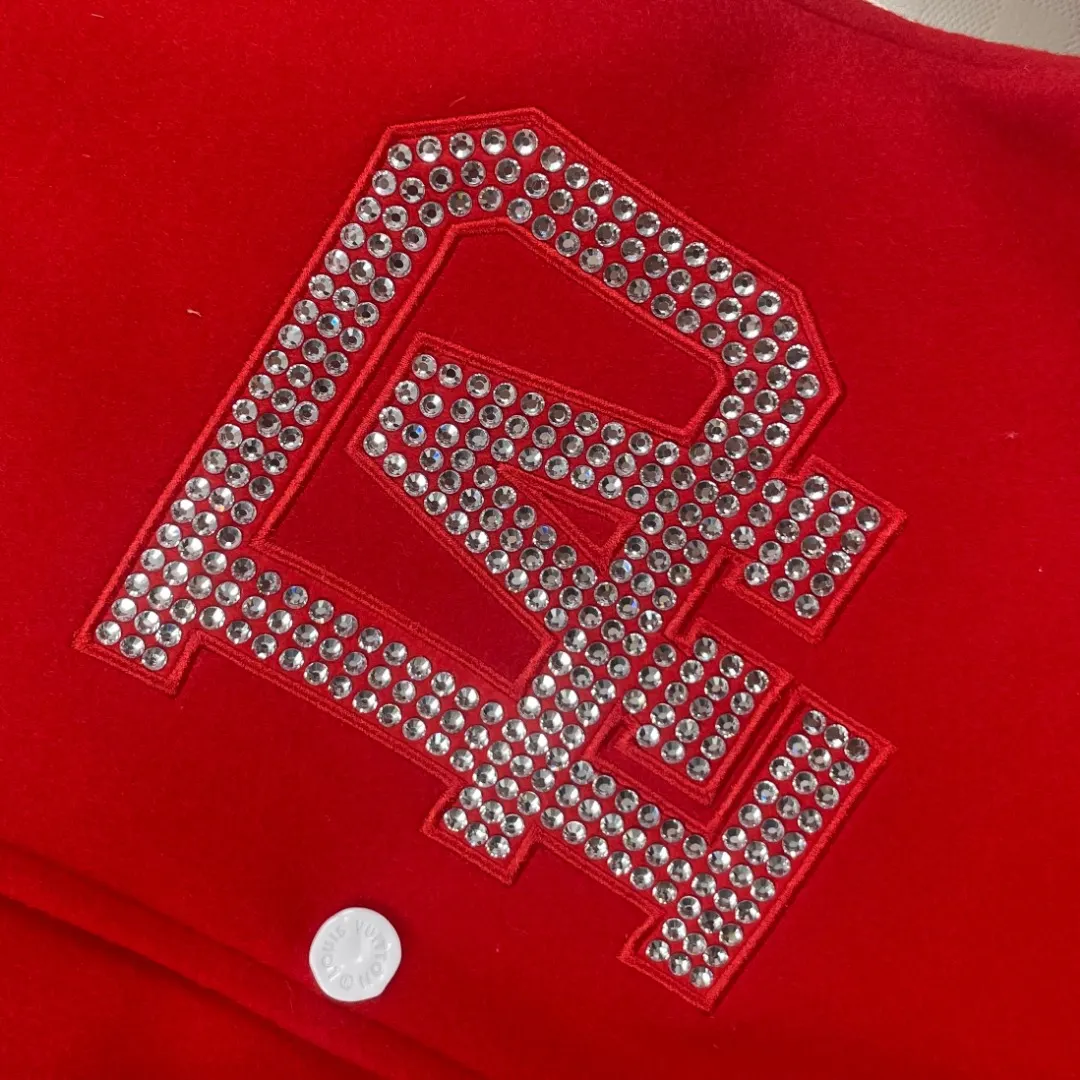 Embellished Wool and Leather Varsity Jacket D42024755 — view 5
