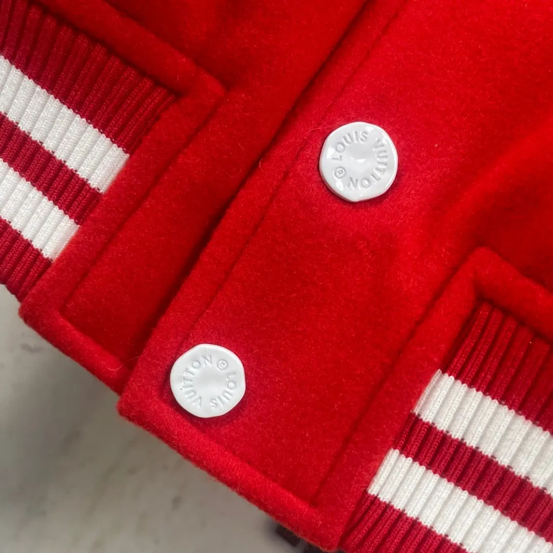 Embellished Wool and Leather Varsity Jacket D42024755 — view 7