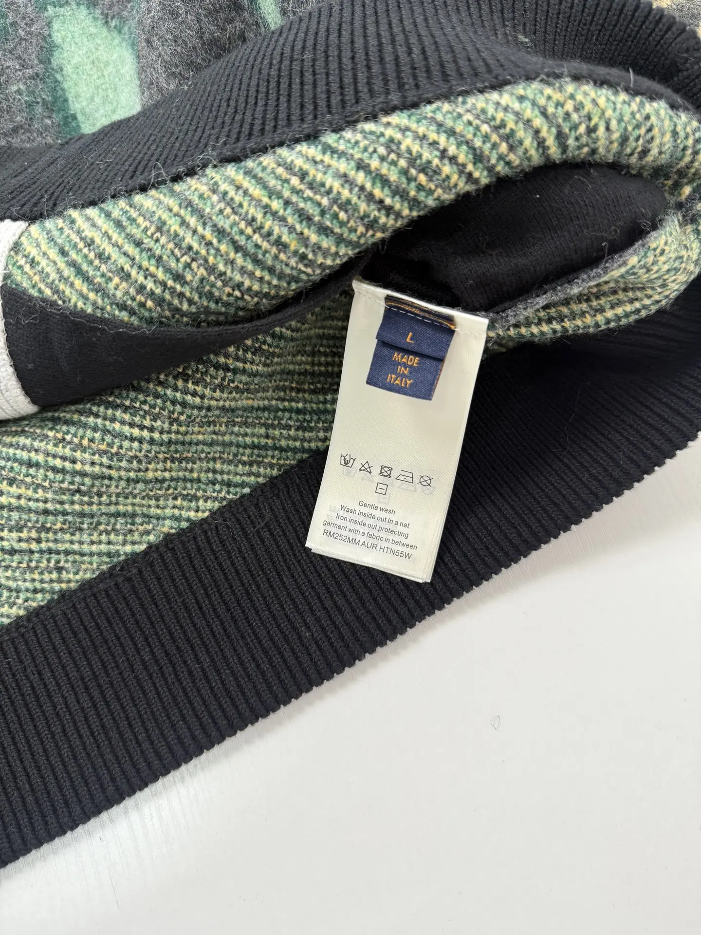 Forest Landscape Jacquard Mohair-Blend Zip-Up Sweater D42021249 — view 8