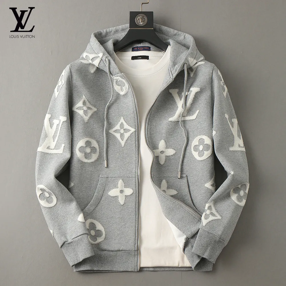 Monogram Zip-Up Hooded Jacket D42024626