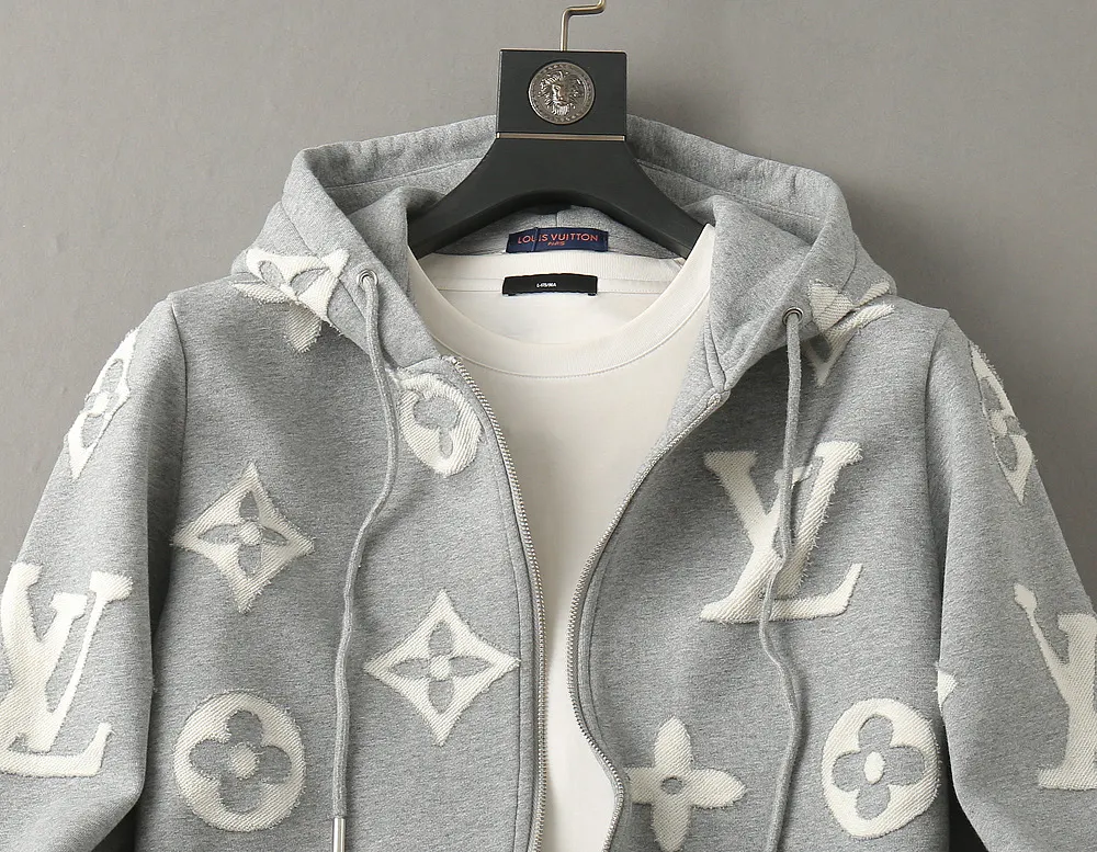 Monogram Zip-Up Hooded Jacket D42024626 — view 4