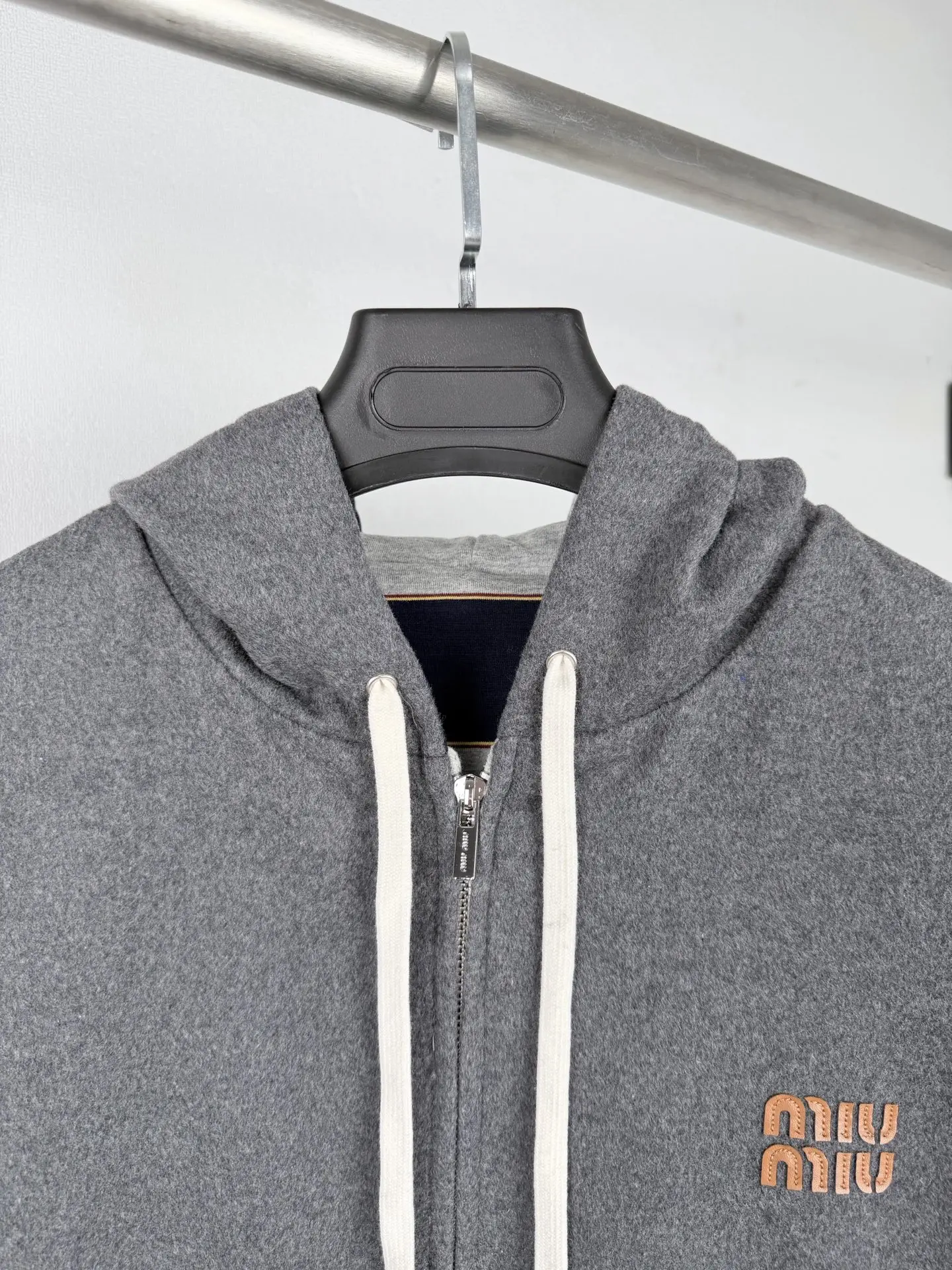 Reversible Striped Fleece Zip-Up Hoodie D42021304 — view 5
