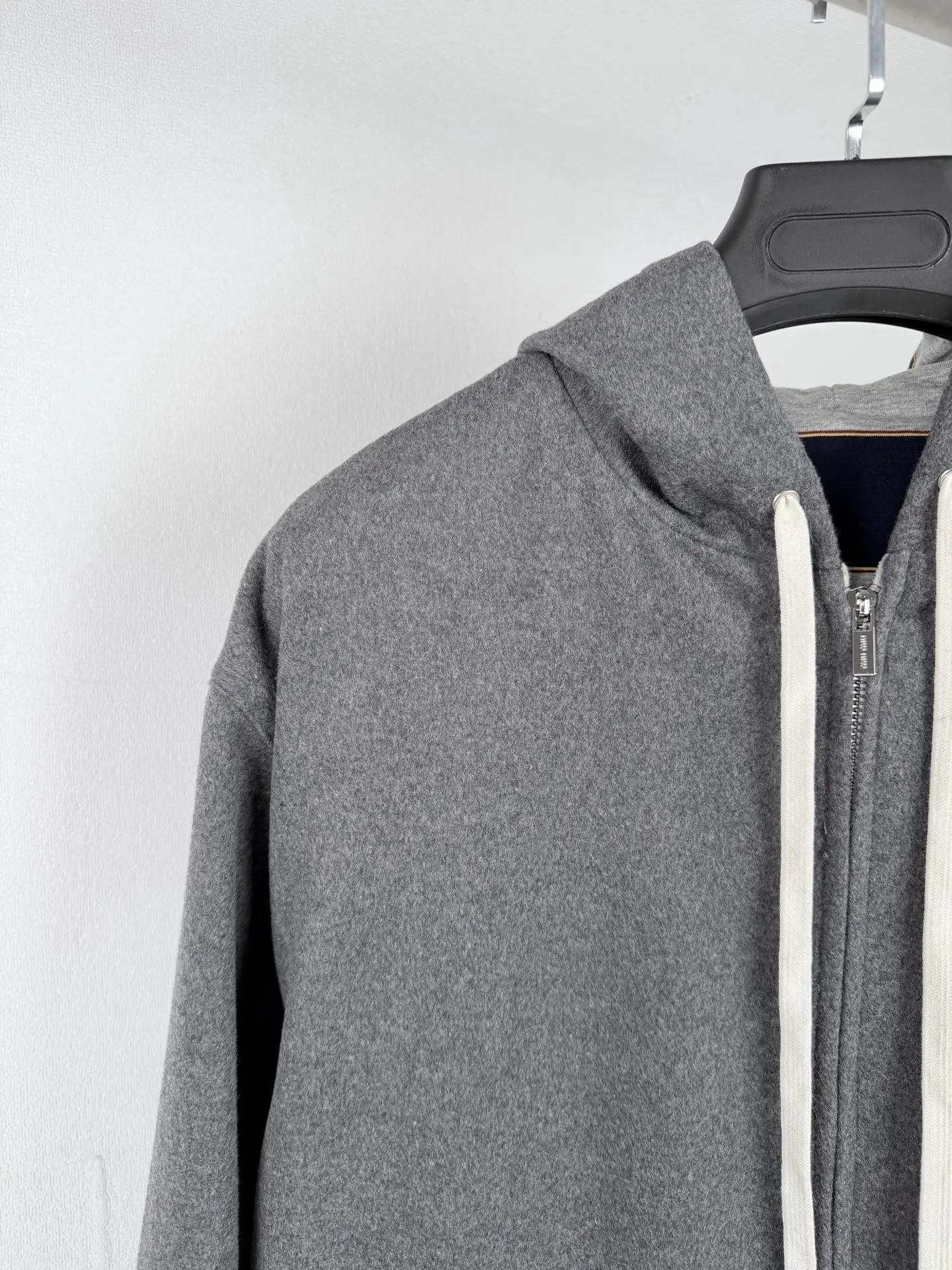 Reversible Striped Fleece Zip-Up Hoodie D42021304 — view 7