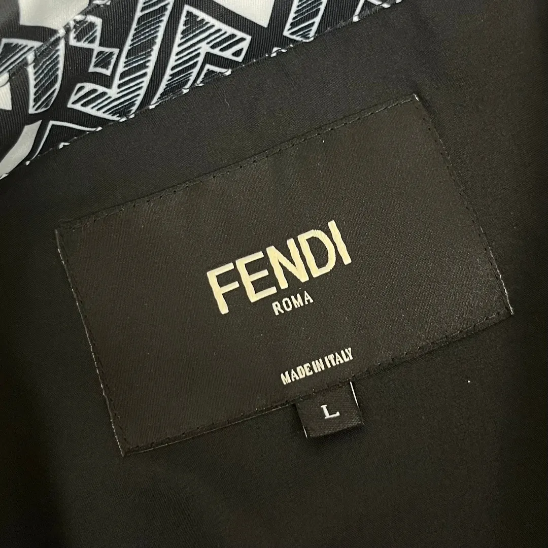 FF Monogram Leather-Trimmed Workwear Jacket D42524604 — view 4