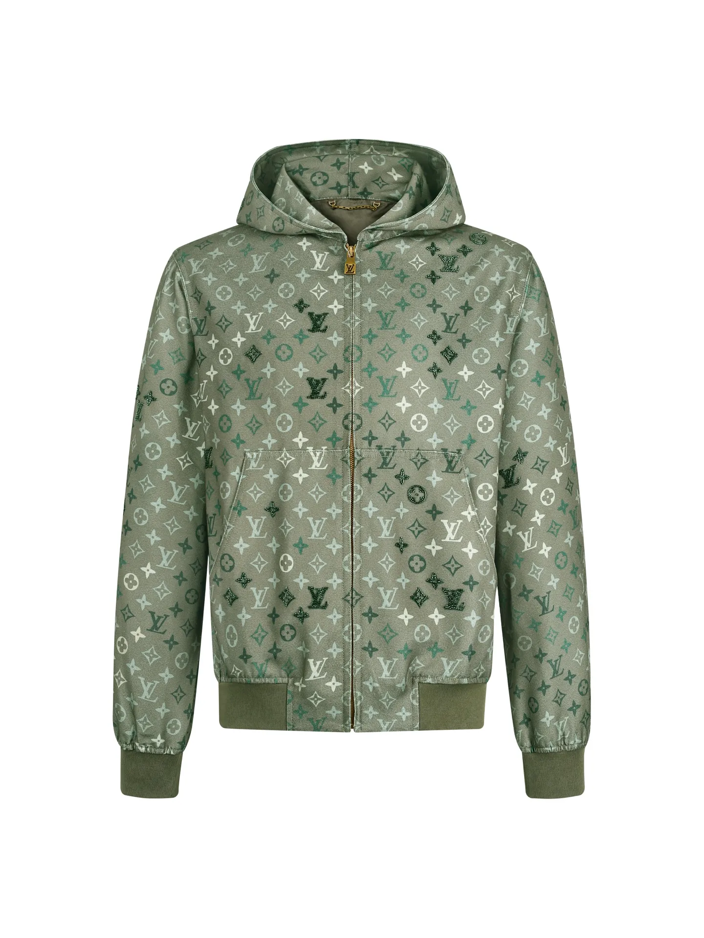 Monogram All-Over Print Hooded Jacket D42524898