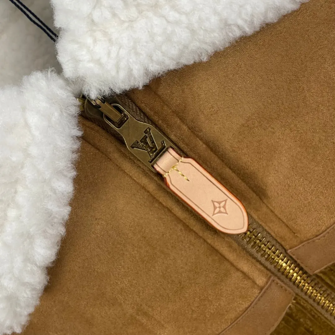 Corduroy and Faux-Suede Shearling-Collar Jacket D43024590 — view 4