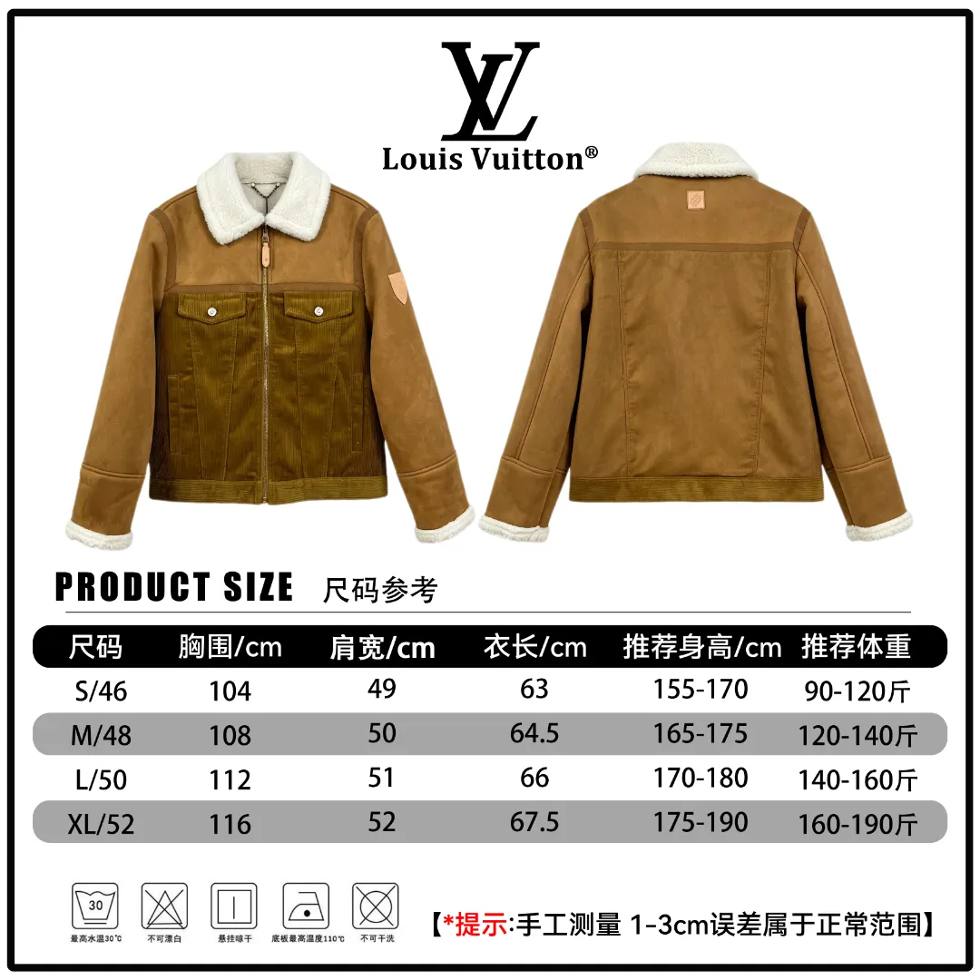 Corduroy and Faux-Suede Shearling-Collar Jacket D43024590 — view 15