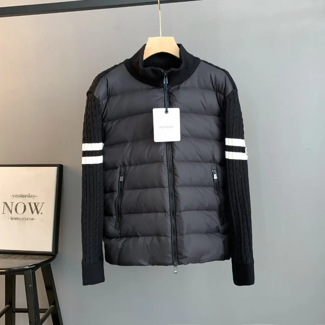 Panelled Wool-Knit and Quilted Shell Down Jacket D43024713