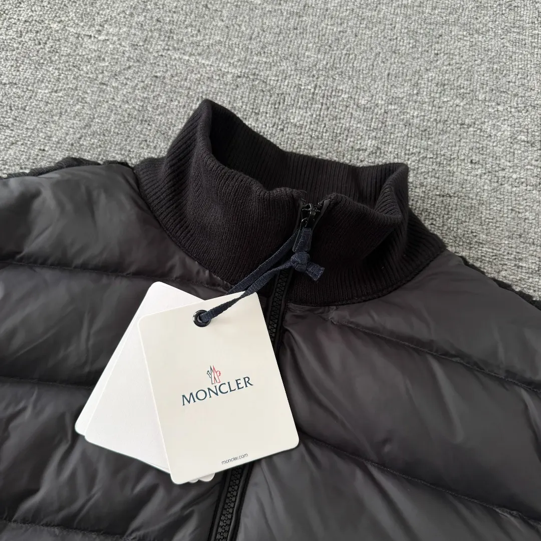 Panelled Wool-Knit and Quilted Shell Down Jacket D43024713 — view 3