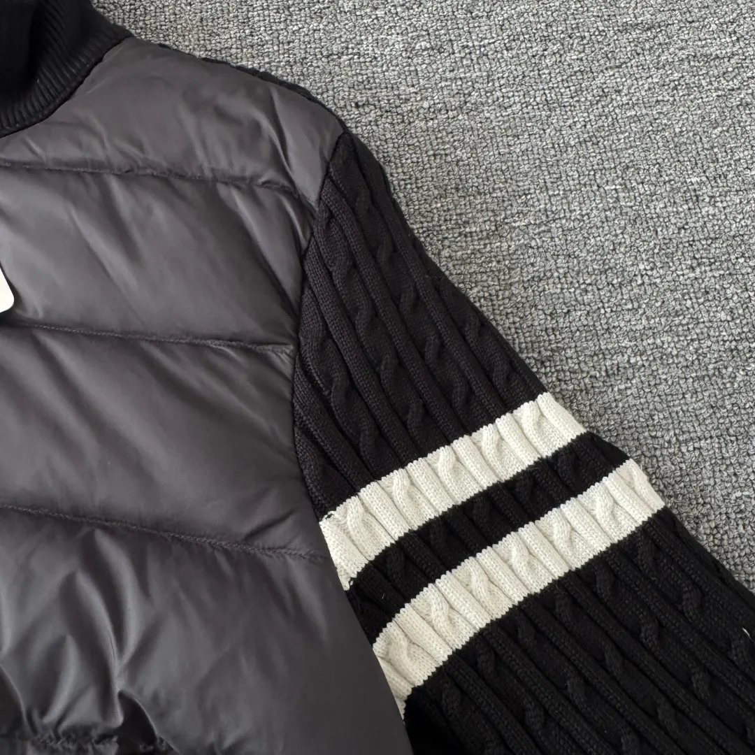 Panelled Wool-Knit and Quilted Shell Down Jacket D43024713 — view 5