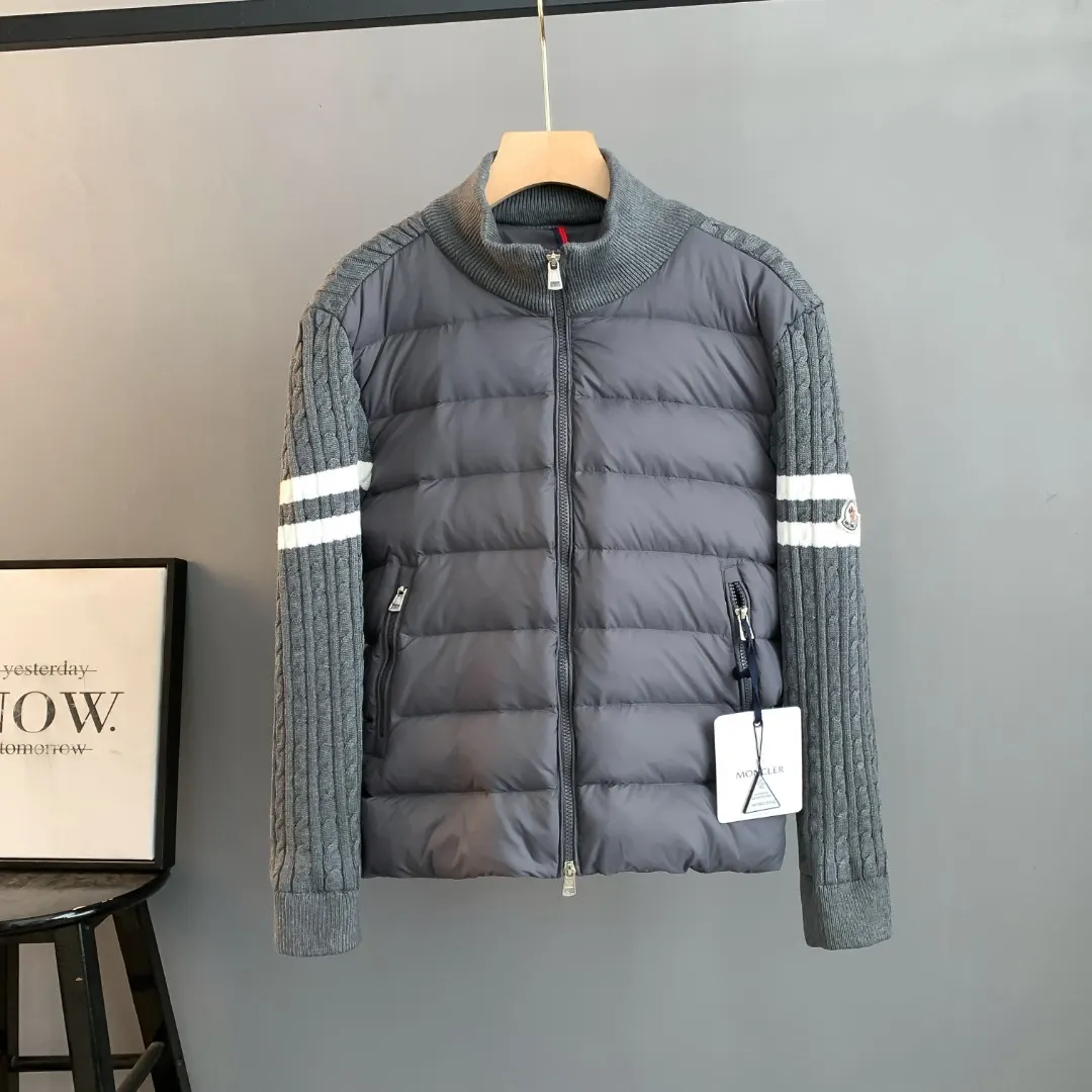 Wool-Panelled Down-Filled Cardigan Jacket D43024714