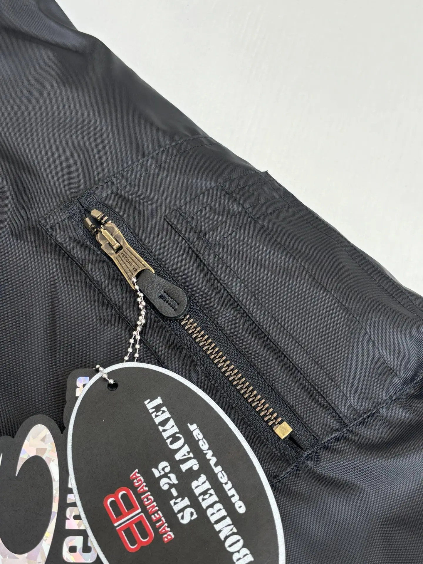 Embroidered Crest Oversized Bomber Jacket D43524726 — view 8