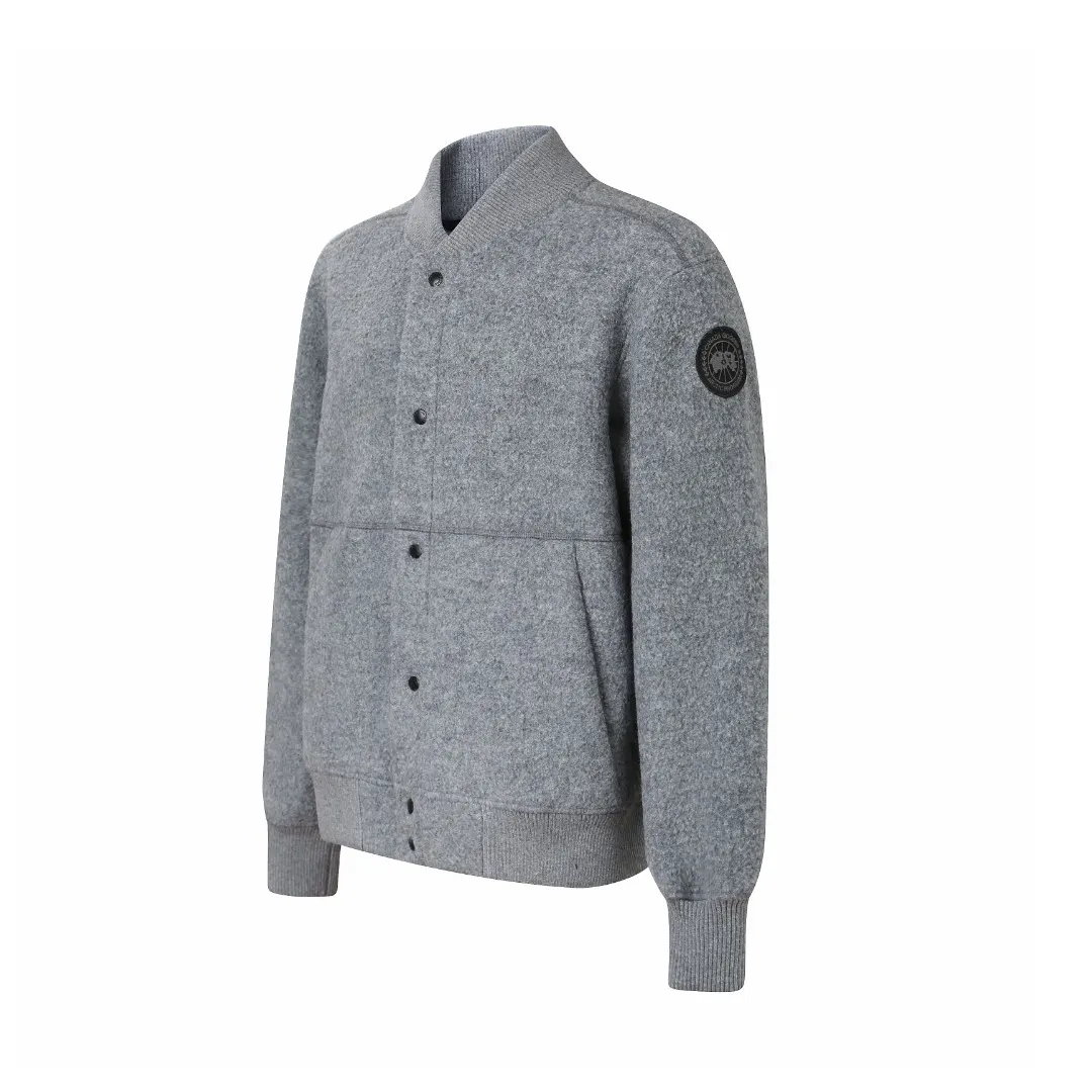 Wool-Blend Fleece Bomber Jacket D43523208 — view 2