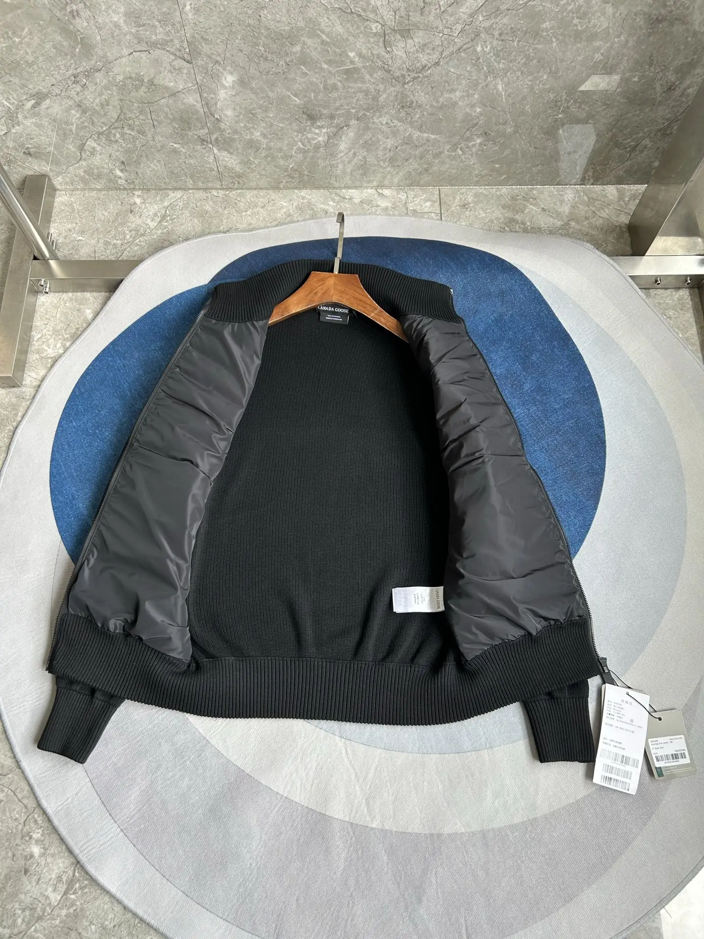 HyBridge Knit Merino Wool and Down Jacket D44024022 — view 4