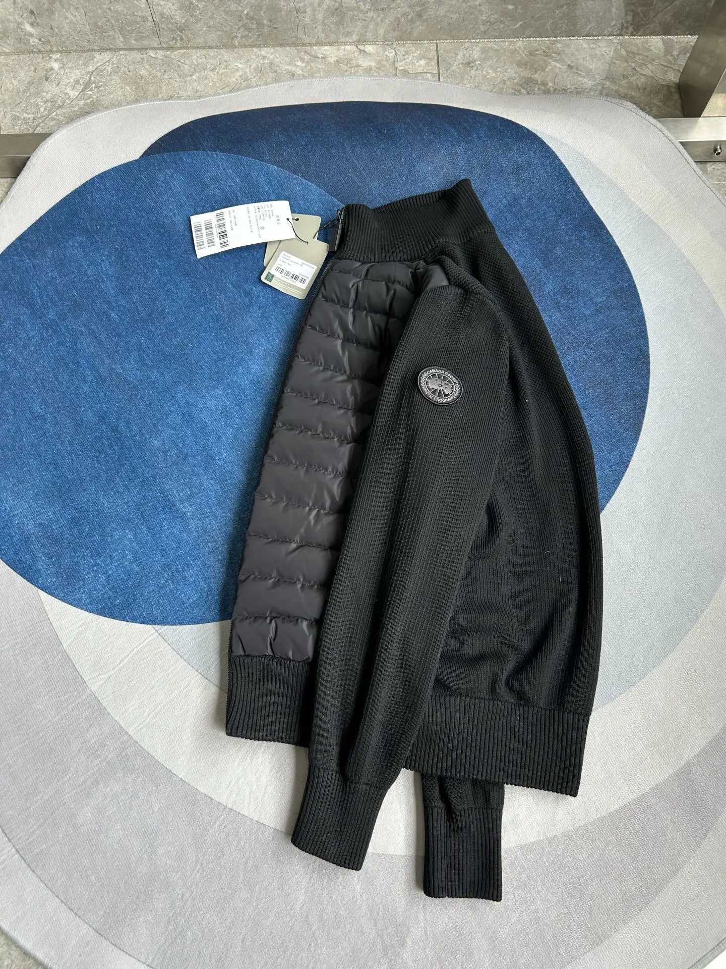 HyBridge Knit Merino Wool and Down Jacket D44024022 — view 5