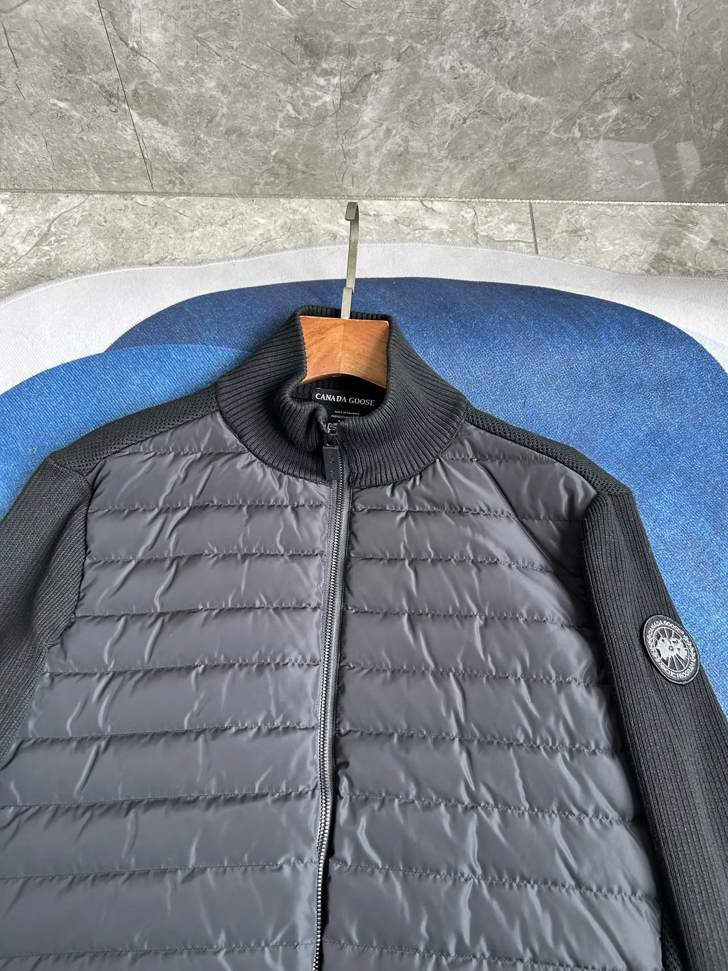 HyBridge Knit Merino Wool and Down Jacket D44024022 — view 10