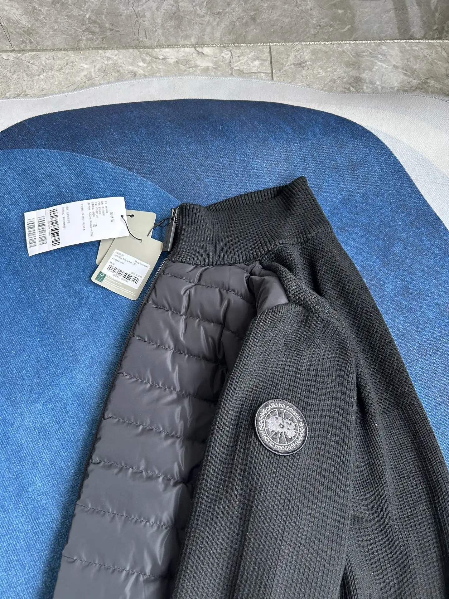 HyBridge Knit Merino Wool and Down Jacket D44024022 — view 11