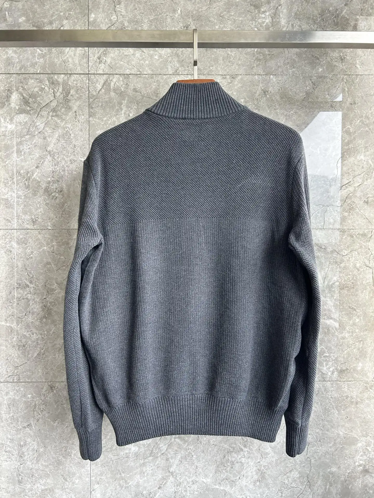 HyBridge Knit Merino Wool Jacket D44024023 — view 2