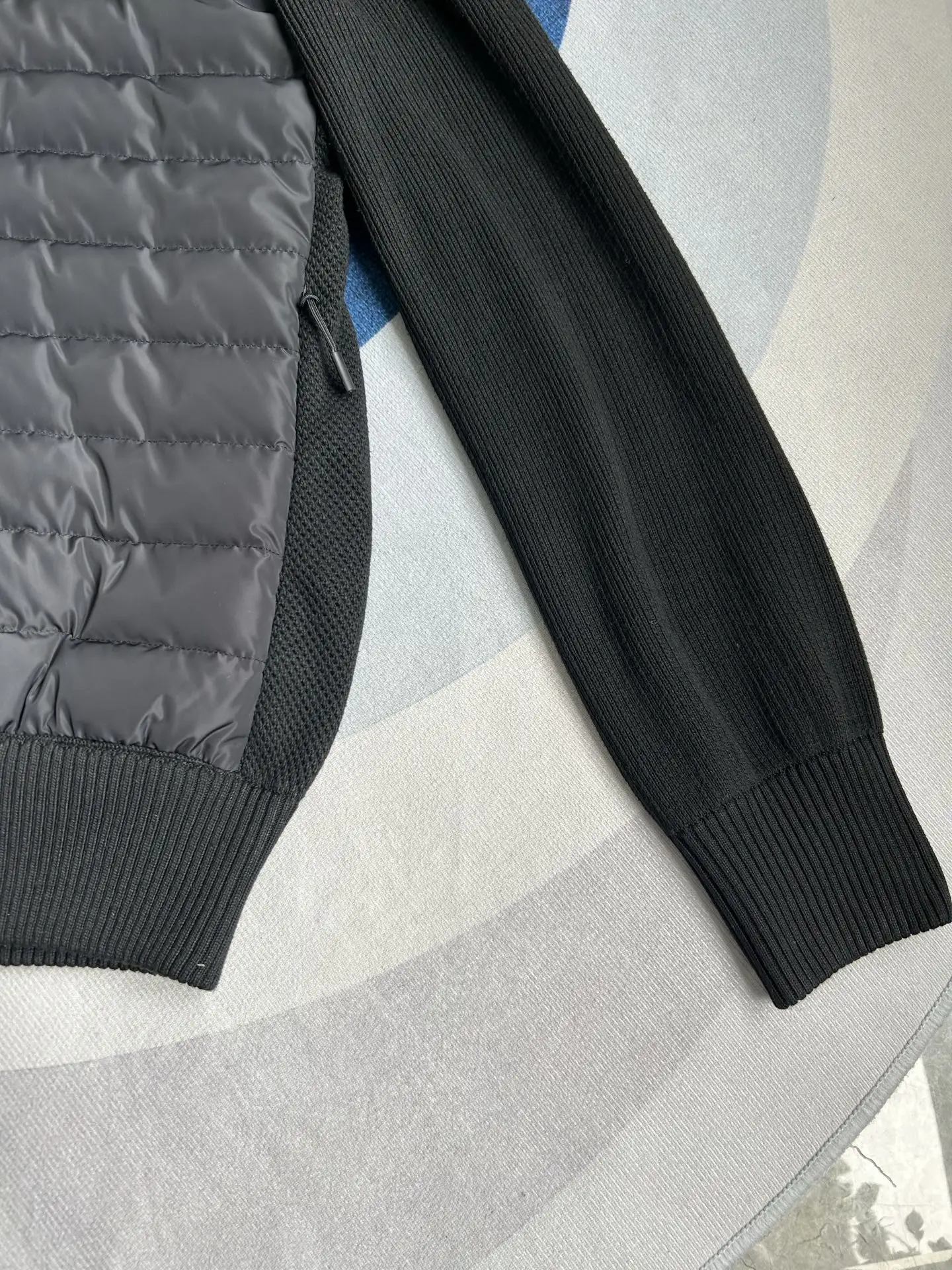 HyBridge Knit Jacket with Down-Filled Panels D44024024 — view 12