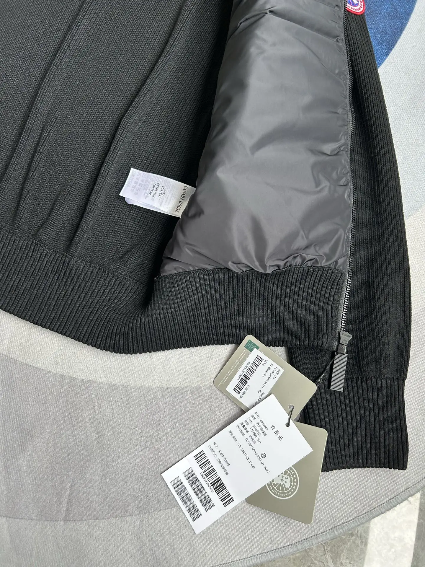 HyBridge Knit Jacket with Down-Filled Panels D44024024 — view 14